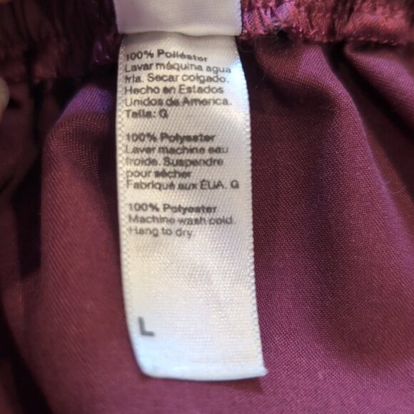 3/$20 AMERICAN APPAREL Sporty Skirt Burgundy Mini A-Line Active Pull On - Picture 8 of 8